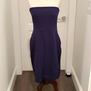 Brand new navy strapless dress